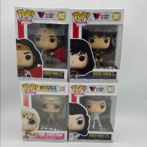 Funko Pop Heroes Wonder Woman and Cheetah Figures Set